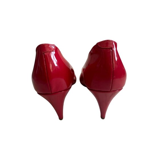 MANSUR GAVRIEL Red Patent Leather Kitten Heels Size 40 / 10 - Picture 7 of 10